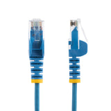 StarTech.com Cable Cat6 de 30 cm - Delgado - con Conectores RJ45 sin Enganches - Azul, U/UTP (UTP)