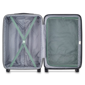 Delsey AIR ARMOUR Tranvía Armazón duro Verde 72 L Acrilonitrilo butadieno estireno (ABS), Policarbon