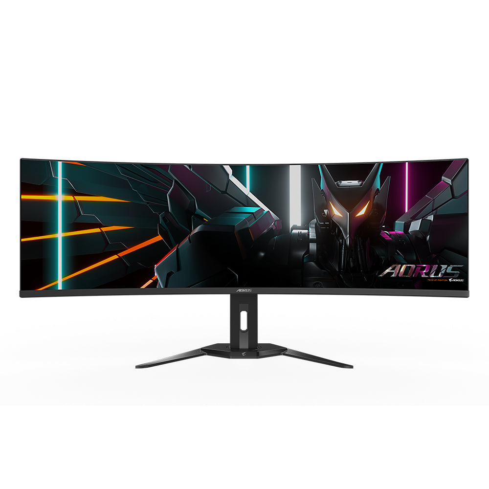 GIGABYTE Monitor de juegos curvo CO49DQ OLED - 5120x1440 (DQHD), 1800R, 144Hz, 0.03ms, KVM, FreeSync Premium Pro, HDMI 2