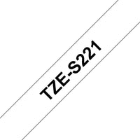 CINTA BROTHER TZES221 NEGRO SOBRE METALICO 9MM LABL X 8M ADHESIVO INDUSTRIAL