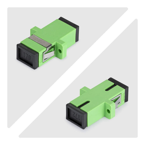 StarTech.com Paquete de 10 Acopladores de Fibra Óptica SC a SC Monomodo - Acoplador de Fibra Óptica OS2 Simplex Monomodo