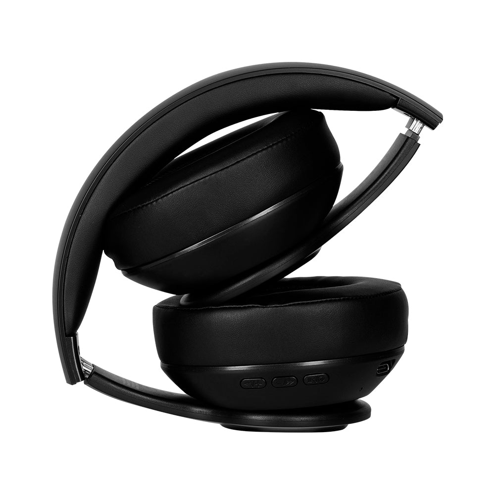DIADEMA VORAGO HPB-350 BLUETOOTH/3.5MM/TF/FM  12HRS MANOS LIBRES PLEGABLES LUZ BLANCA