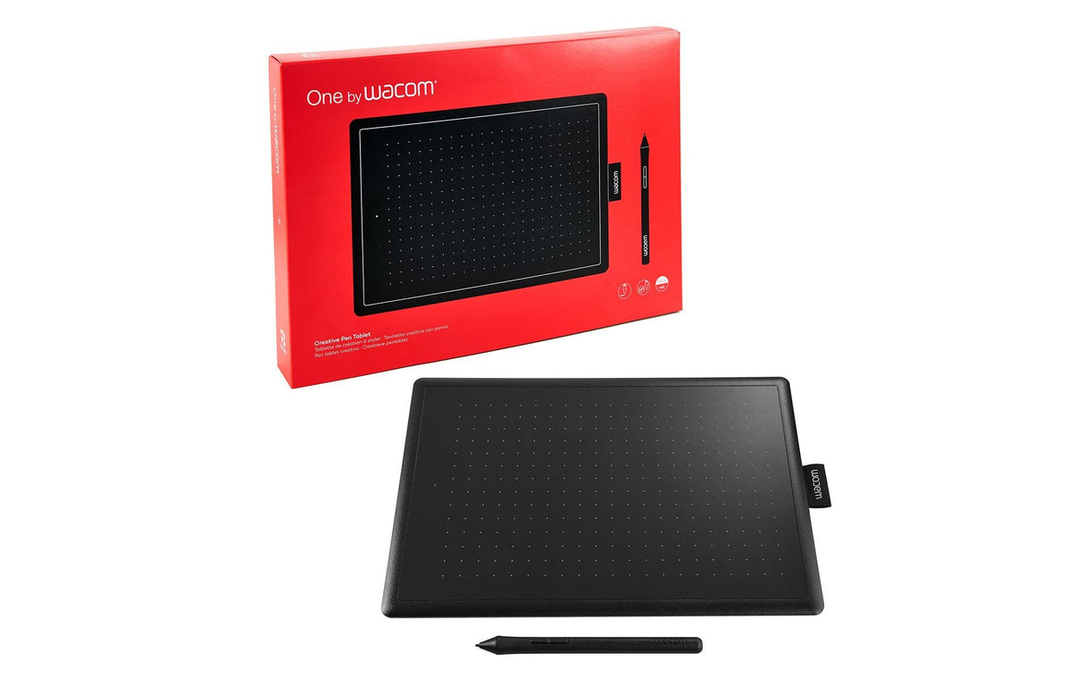 Wacom One tableta gráfica Negro 2540 lpi 216 x 135 mm USB, Alámbrico, Pluma