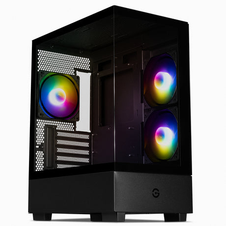 Getttech Fish Tank GCM-550AC-02 Mini Tower Negro 550 W, Micro ATX, Mini-ITX, SPCC