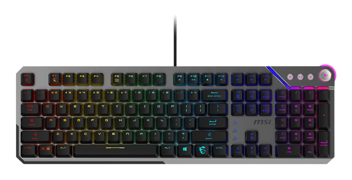 MSI STRIKE 600 Teclado Juego Alámbrico USB Interruptor mecánico