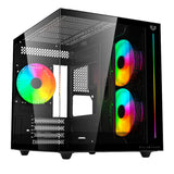 Gabinete Balam TankproGM955 Mini Torre MiniATX Cristal Negro, USB 3.0, 2 Ventiladores