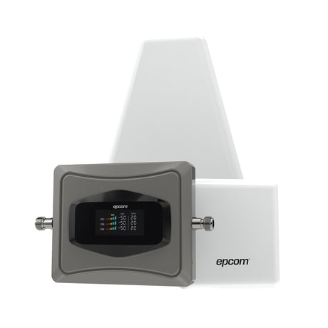 Epcom EP-TB-4GV2 amplificador de señal celular Amplificador de señal móvil para interior Negro, Gris, Blanco