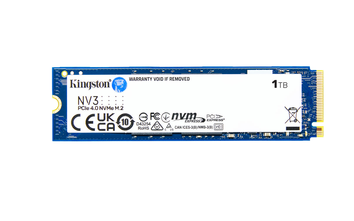 Kingston Technology 1000G NV3 M.2 2280 NVMe SSD unidades internas de estado sólido 1 GB M.2 PCI Express 4.0 Si
