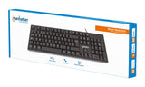 Manhattan 179324 Teclado Oficina Alámbrico USB Interruptor mecánico