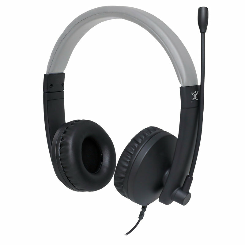 Perfect Choice PC-112167 audífono y auriculare Auriculares Alámbrico Diadema Llamadas/Música USB tipo A Negro, Gris