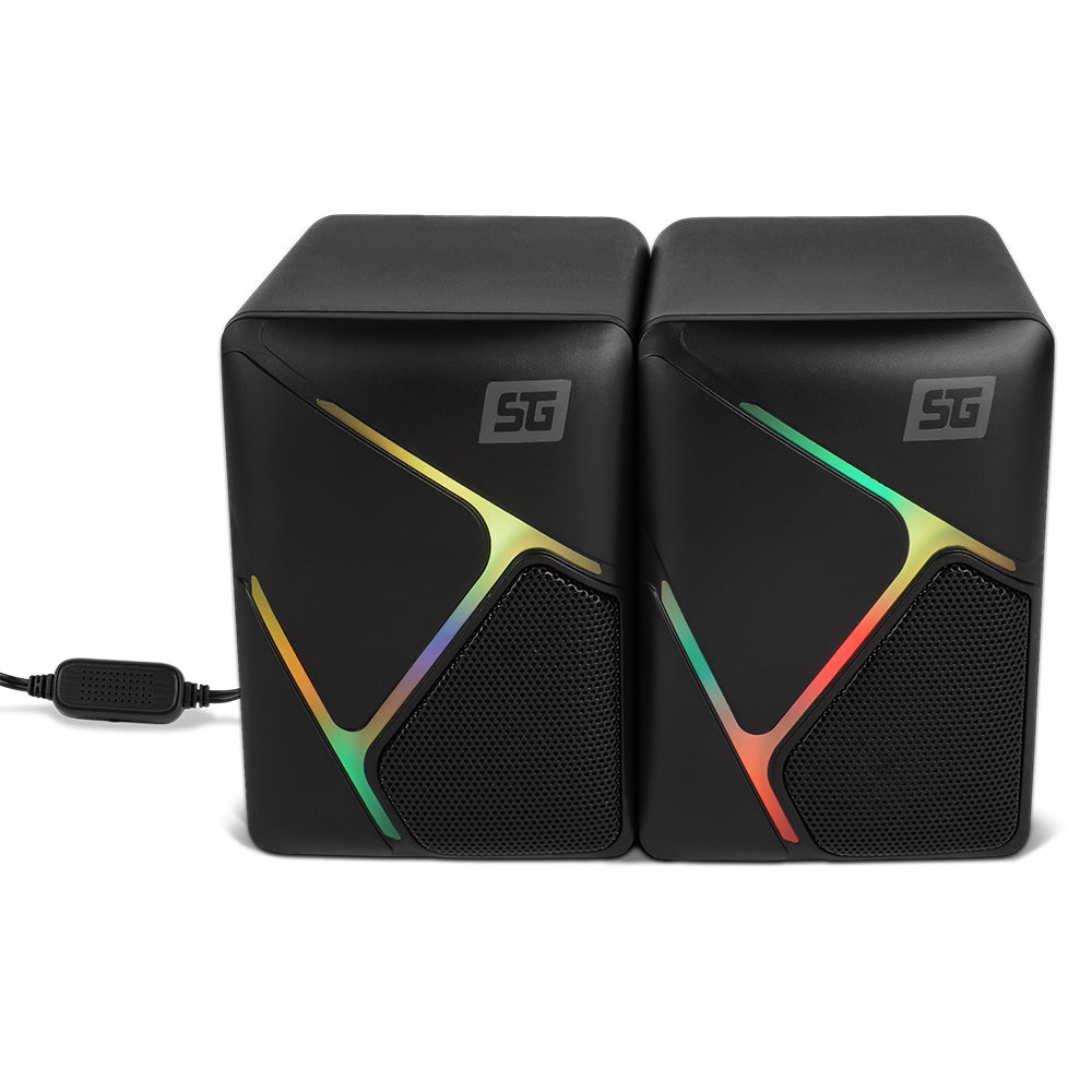 BOCINAS 2.0 VORAGO START THE GAME SPK-108 RGB/USB/3.5MM