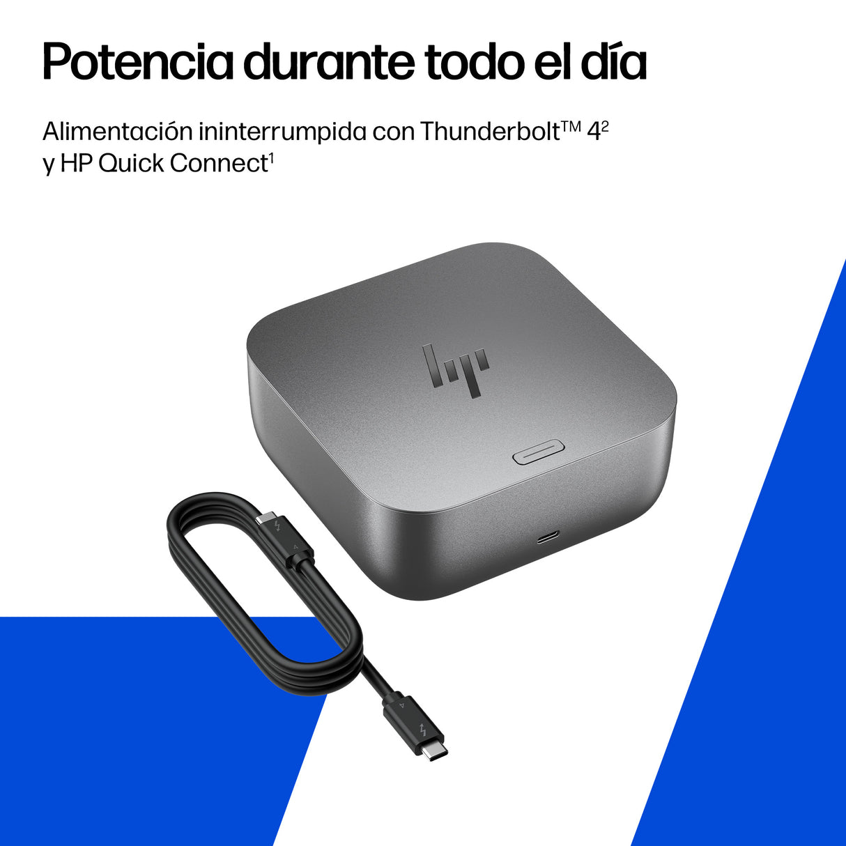 HP Base de conexión Thunderbolt 4 de 100 W G6, Alámbrico, 1000, 2500 Mbit/s