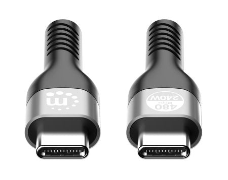 Manhattan Cable USB-C a USB-C de alta velocidad (240 W), 2 m, carga de portátil hasta 240 W, compatible con todos los portátiles (requiere cargador USB-C de 240 W), alcance extra largo, 3 años de garantía Cable USB 2.0 USB C USB C Macho