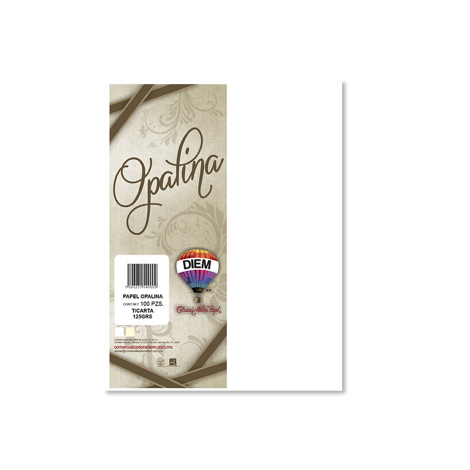DIEM POBTCC100 cartulina 100 hojas 125 g/m²