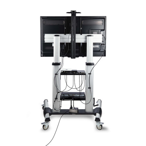 StarTech.com Carrito Soporte Móvil con Ruedas para TV de Pantalla Plana de 60 a 100 Pulgadas o 100kg - Soporte Rodante A