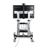 StarTech.com Carrito Soporte Móvil con Ruedas para TV de Pantalla Plana de 60 a 100 Pulgadas o 100kg - Soporte Rodante A
