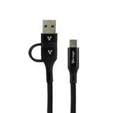 Vorago CAB-126 cable USB 1 m USB A/USB C USB C Negro | Cables USB