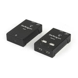 StarTech.com Extensor Alargador USB 2.0 de 4 Puertos por Cable Cat5 o Cat6 - Extensor Compacto USB 2.0 por Ethernet - Ha