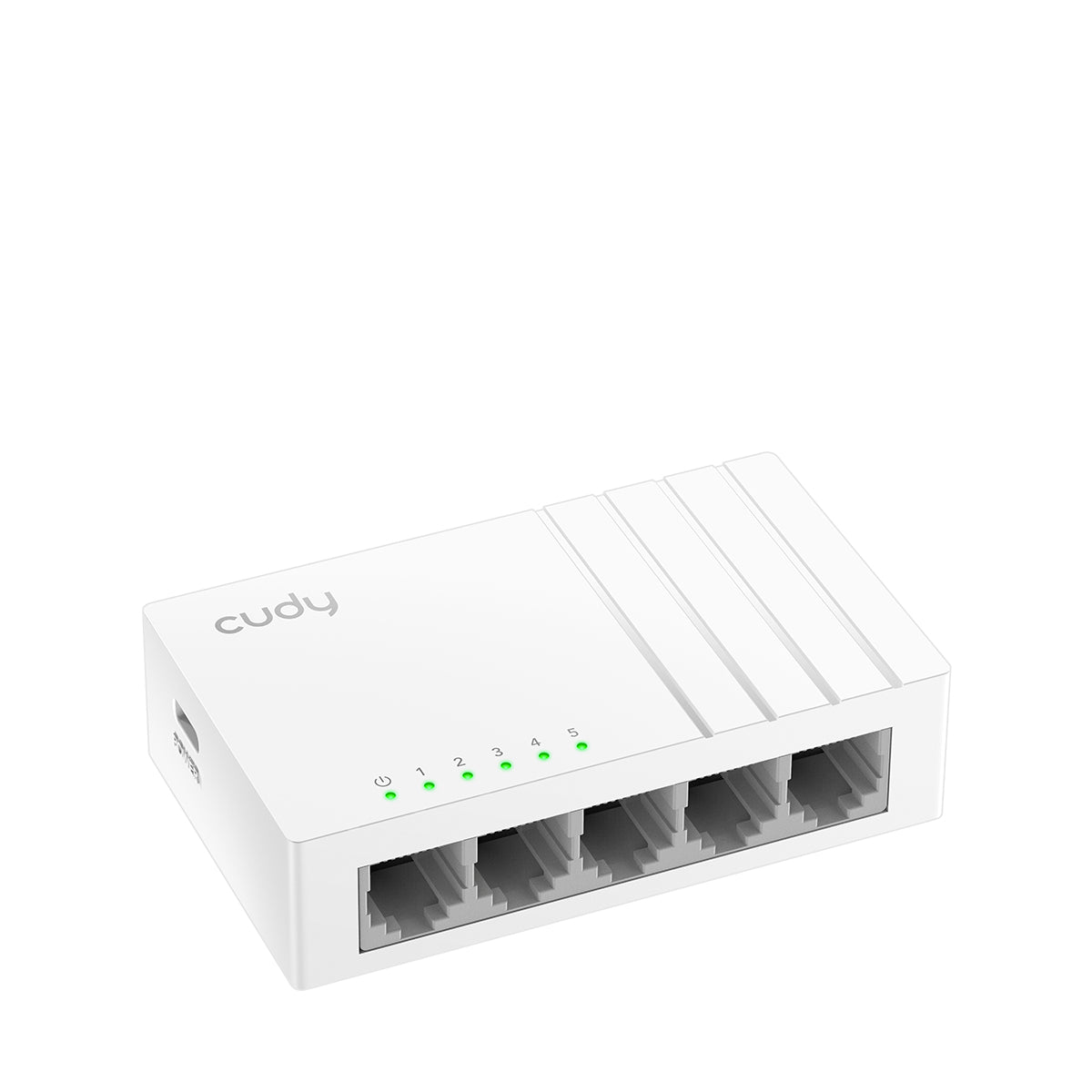 Cudy FS105D dispositivo de redes Fast Ethernet (10/100) Negro, Bidireccional completo (Full duplex)