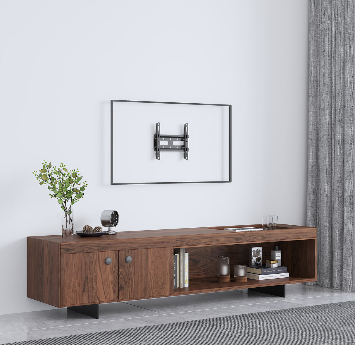 Manhattan Soporte fijo de bajo perfil para TV soportes para tv 45 kg 58,4 cm (23") 1 109,2 cm (43")