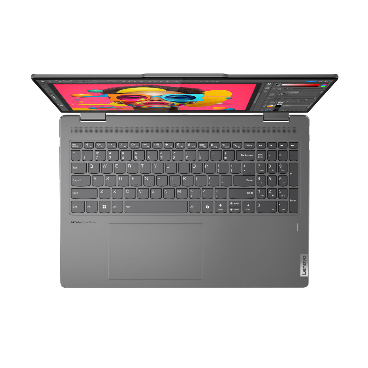 Lenovo Yoga 7 2-in-1 16IML9 Laptop Storm grey Híbrido (2-en-1) Gris Convertible (Carpeta)