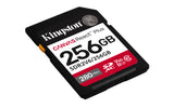 Kingston Technology 256GB Canvas React Plus SDXC UHS-II 280R/150W U3 V60 for Full HD/4K Memoria Flash 256 GB SDXC 280 MB/s 150 MB/s