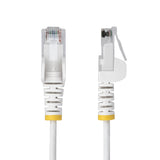 StarTech.com Cable de Red Ethernet CAT6 Delgado sin Enganches Blanco de 7m - Cable RJ45 Snagless Slim 28AWG - Alambre de
