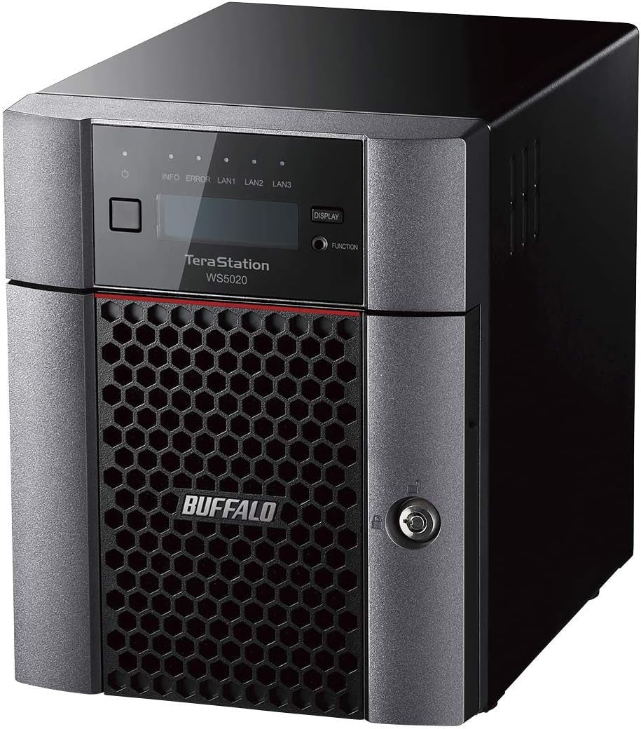 Buffalo WS5420DN48W5 - Buffalo TeraStation WS5420DN NAS Escritorio Intel Atom® C3338 8 GB DDR4 48 TB Unidad de disco duro Windows Server IoT 2025 Negro
