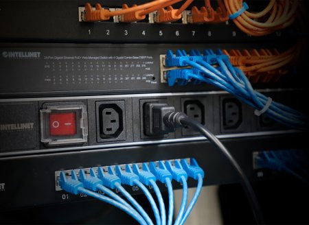 LM-Cable de corriente en Y, 1xC14 a 2xC1