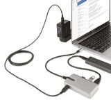 StarTech.com Hub Ladrón USB-C de 4 Puertos con Modo Alt de DP para USB-C y Salida de Vídeo de 4K 60Hz - 3x USB-A - 1x US