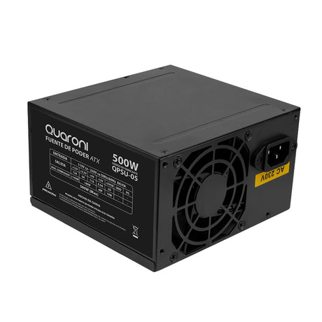 Quaroni QPSU-05 unidad de fuente de alimentación 500 W 24-pin ATX ATX Gris