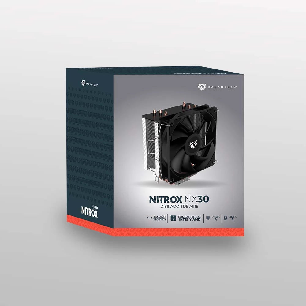 Balam Rush Nitrox NX30 Procesador 12 cm Negro 1 pieza(s), 1400 RPM, BR-937900