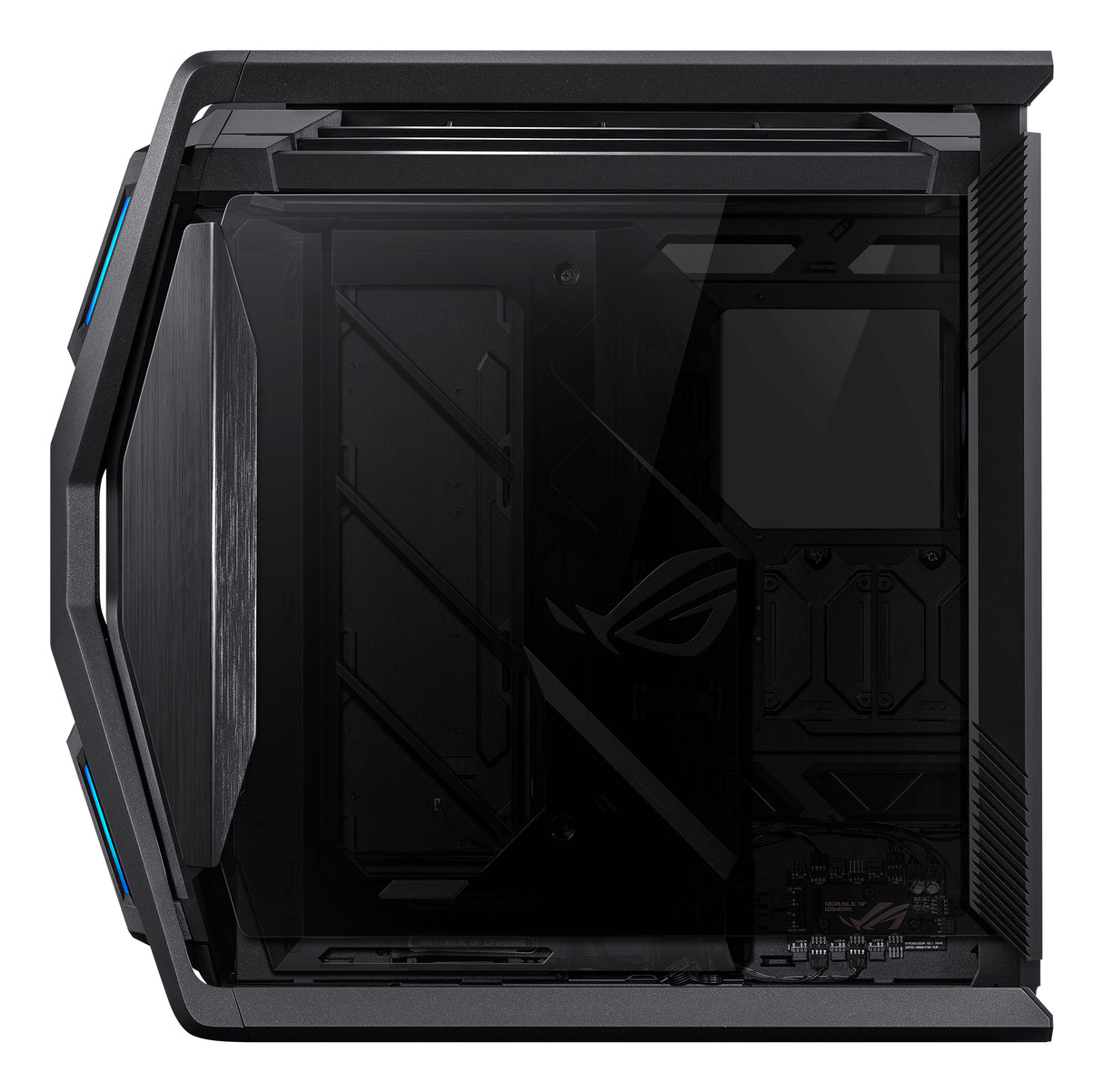 ASUS ROG Hyperion GR701 BTF Edition carcasas ordenador Torre PC Negro, Transparente ATX, EATX, micro ATX, Mini-ITX