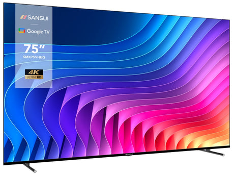 Sansui SMX75VHUG Televisor 190.5 cm (75") 4K Ultra HD Smart TV Wifi Negro, 3840 x 2160 Pixeles, DLED