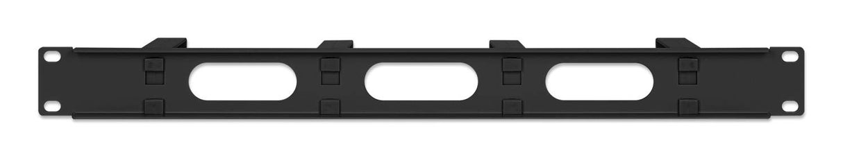 Intellinet Panneau de gestion des câbles 19", 1U, 4 anneaux plastiques courts, noir Accesorios para rack Panel de g
