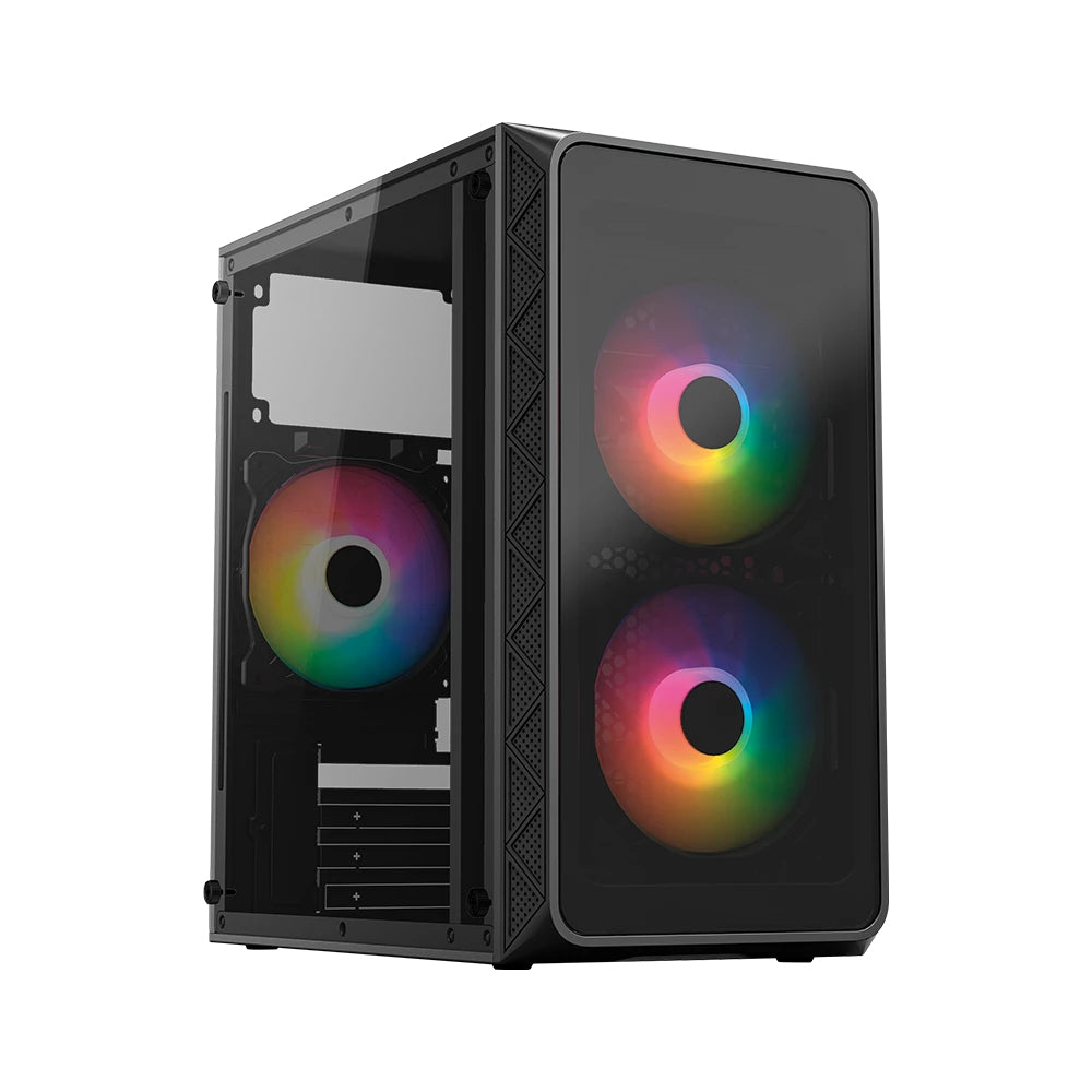 Acteck Doom Pro Crystal GI730 Mini Tower Negro 600 W, Mini-ATX, Mini-ITX, Metal