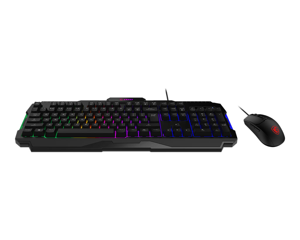 MSI FORGE GK100 COMBO Teclado Juego Alámbrico USB Interruptor de membrana