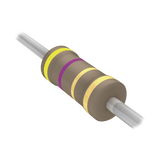 Resistencia Axial de Película de Carbón de 4.7 Ohm, 1/4 Watt, 5%