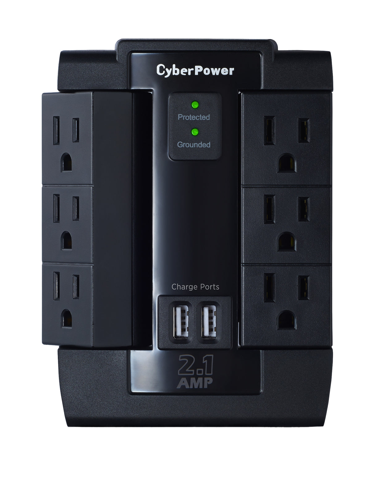 CyberPower P600WSURC1 limitador de tensión 1200 J 6 salidas AC NEMA 5-15R 125 V