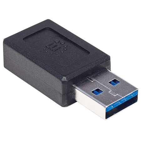 Manhattan Adaptador de USB-A a USB-C con Súper Velocidad Cable USB-A USB-C Macho Hembra