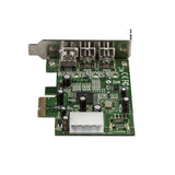 StarTech.com Adaptador Tarjeta FireWire PCI-Express Bajo Perfil de 2 Puertos F/W 800 y 1 Puerto F/W 400 Tarjetas y adapt