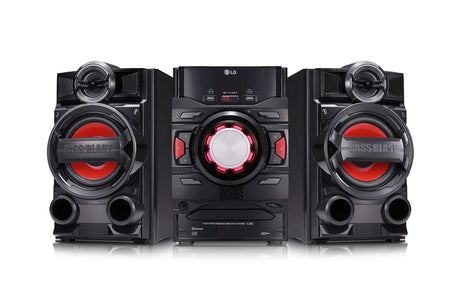 LG CJ42 sistemas de audio para el hogar Negro, Rojo Si 1 discos Frente
