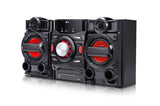 LG CJ42 sistemas de audio para el hogar Negro, Rojo Si 1 discos Frente