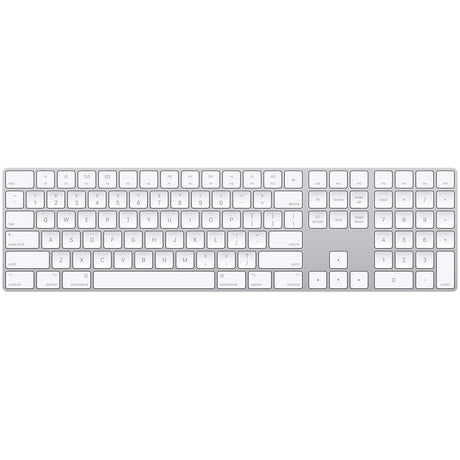 Apple MQ052LZ/A teclado Universal Bluetooth QWERTY Inglés Blanco, Tamaño completo (100%), Inalámbrico