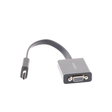 Adaptador HDMI a VGA / Resolución 1080P / Audio 3.5mm / Con Puerto Micro USB para Alimentación / Plug & Play / No Requiere Controlador / ABS / Flexible y Duradero