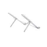 Soporte Portátil de Aluminio para Laptop / Amplia Compatibilidad de 11-17.3" / Ajuste de Altura 46.5 mm-136.5 mm / Capacidad de carga de 5 kg / Diseño Plegable / Material de Aleación de Aluminio + Silicona.