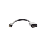 Convertidor Mini Display Port a HDMI / 4K@30Hz / Thunderbolt / Blindaje Interno Múltiple / Carcasa ABS / Longitud de 25 cm (9.84 pulgadas)