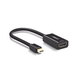 Convertidor Mini Display Port a HDMI / 4K@30Hz / Thunderbolt / Blindaje Interno Múltiple / Carcasa ABS / Longitud de 25 cm (9.84 pulgadas)