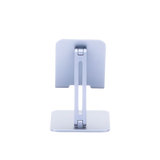Soporte de Aluminio para IPad & Tablet | Plegable |Angulo Ajustable de 180° y 270° | Base Antideslizante | Protección  de Silicona | Amplia Compatibilidad con dispositivos de 7.9'' a 12.9'' | Aluminio Solido | Color Gris