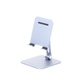 Soporte de Aluminio para IPad & Tablet | Plegable |Angulo Ajustable de 180° y 270° | Base Antideslizante | Protección  de Silicona | Amplia Compatibilidad con dispositivos de 7.9'' a 12.9'' | Aluminio Solido | Color Gris